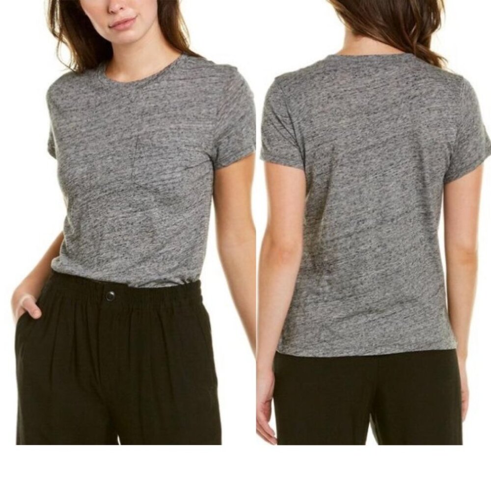 Madewell - Broken-In Cotton Crewneck Short-Sleeve Tee G3106: Large: Heather Gray